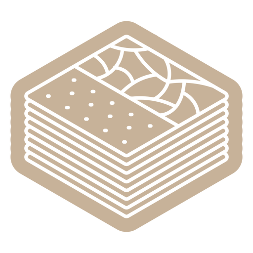 Cracker geometrisch ausgeschnitten PNG-Design