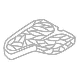 Trazo geométrico de bistec de carne Diseño PNG