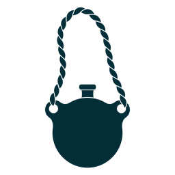 Botella de cantimplora cortada Diseño PNG