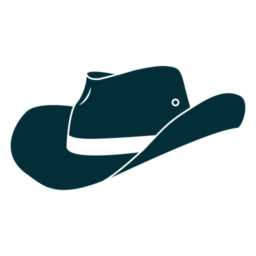 Sombrero de vaquero tradicional cortado Diseño PNG