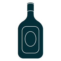 Alcohol bottle cut out PNG Design
