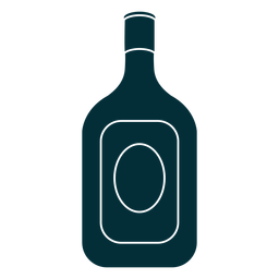 Botella de alcohol cortada Diseño PNG Transparent PNG