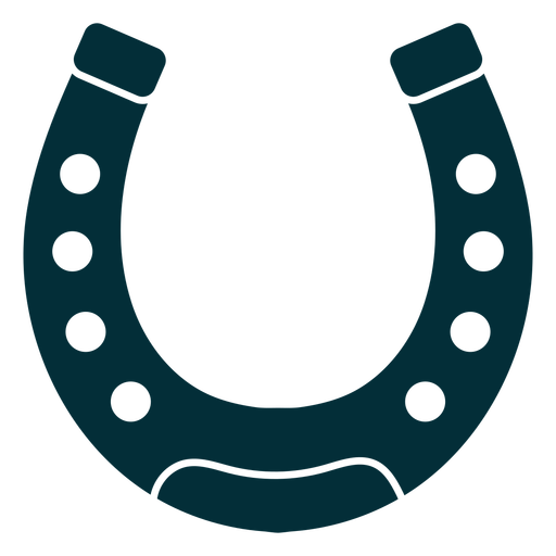 Wild west horseshoe cut out PNG Design
