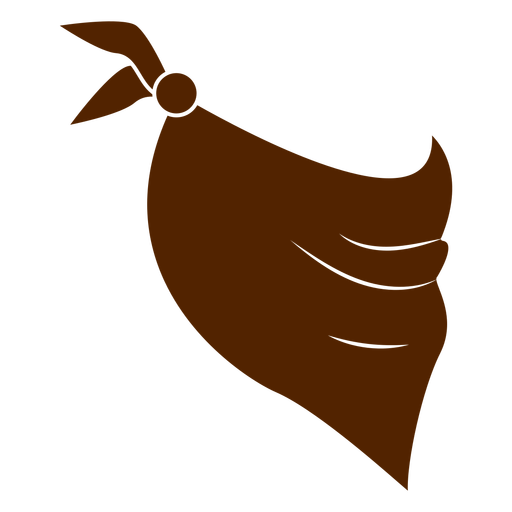 Bufanda de vaquero cortada Diseño PNG