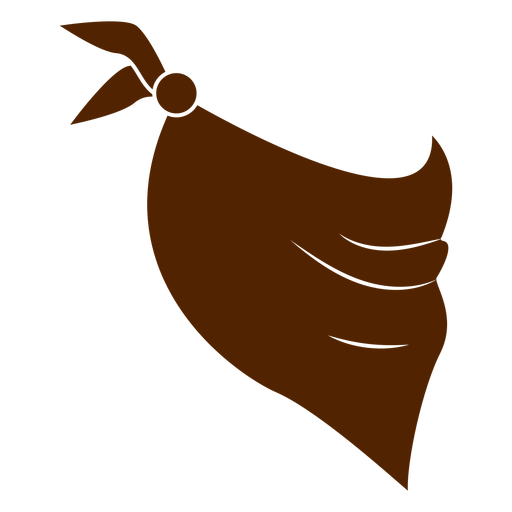 Lenço de cowboy cortado Desenho PNG