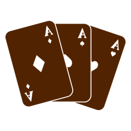 Wild west playing cards cut out PNG Design
