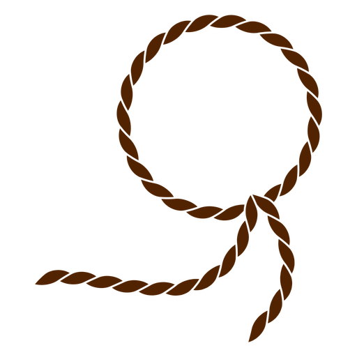 Wild west rope cut out PNG Design