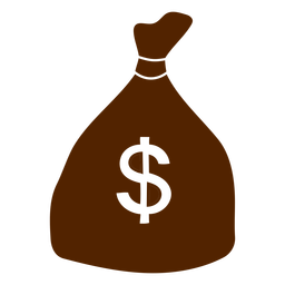Bolsa de dinero recortada Diseño PNG