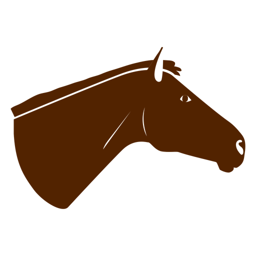 cabeza de caballo recortada