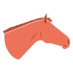 Cabeça de cavalo do oeste selvagem semi plana Transparent PNG
