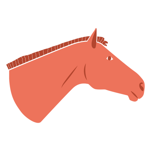 Wild west horse head semi flat PNG Design