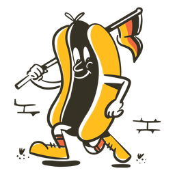 Oktoberfest-Wurst-Cartoon PNG-Design
