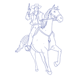 Vaqueros a caballo - 18 Transparent PNG
