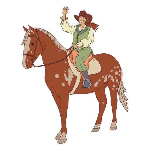 Cowboys, die Pferde reiten - 25