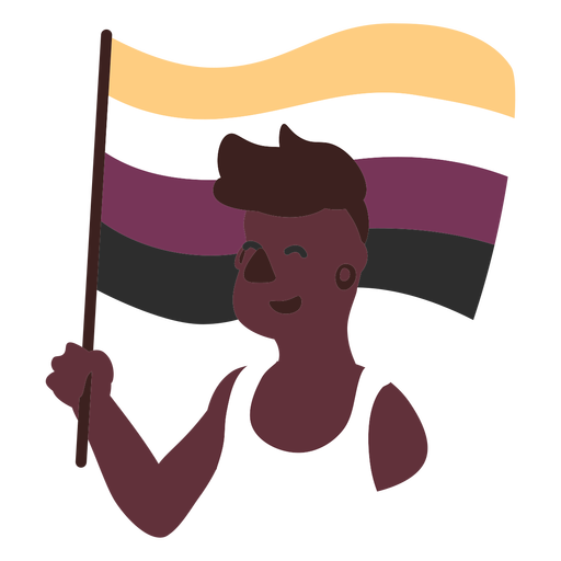 Nonbinary flag flat PNG Design