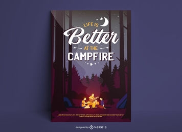 Life is better at the campside poster