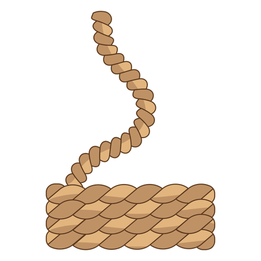 Hemp rope color stroke PNG Design