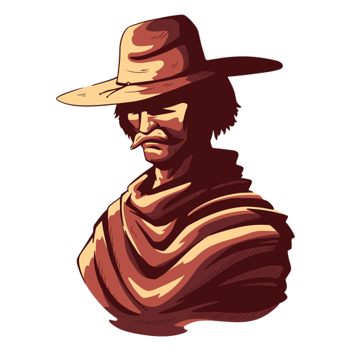 Cowboy man illustration PNG Design