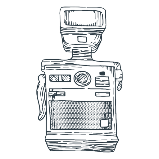 Instant camera hand drawn  PNG Design