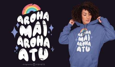 Lgbt rainbow love quote t-shirt design