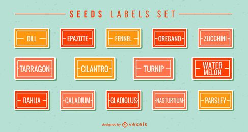 Seed labels flat set