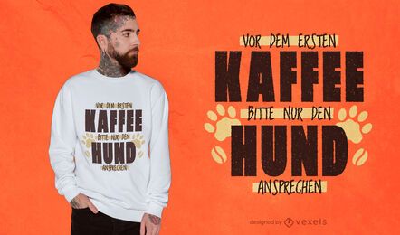Design de t-shirt com citação de animal de cão engraçado