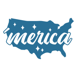 Merica ausgeschnittenes Abzeichen PNG-Design