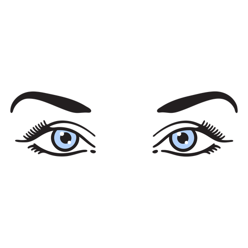 Design PNG E SVG De Grande Derrame De Olhos De Anime Para Camisetas