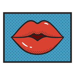 Mouth comic PNG Design