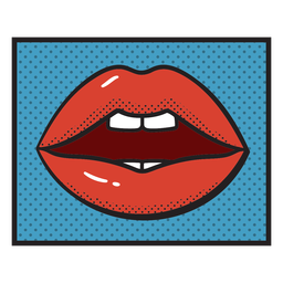 Open mouth comic PNG Design Transparent PNG