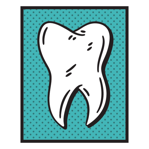 Tooth comic PNG Design