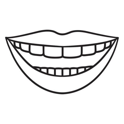 Design PNG E SVG De Boca De Sorriso Feliz Para Camisetas