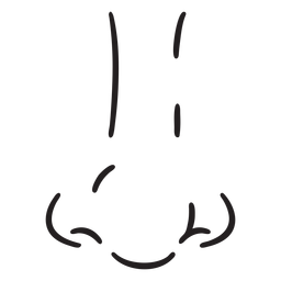 Schlaganfall des Nasenkörperteils PNG-Design
