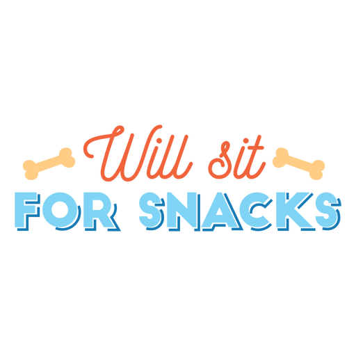 Wird f?r Snack-Abzeichen sitzen PNG-Design