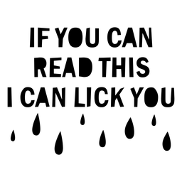 Lustiges Leckhundzitat gefüllter Schlaganfall PNG-Design