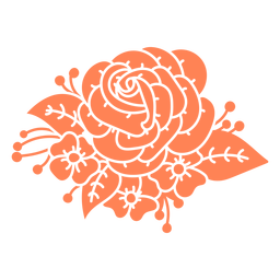 Flowers arrangement cut out PNG Design