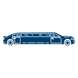 Abschlussball-Limousine ausgeschnitten PNG-Design