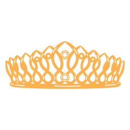 Accesorio de corona de princesa Diseño PNG