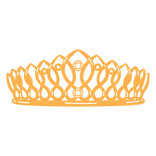 Accesorio de corona de princesa Diseño PNG