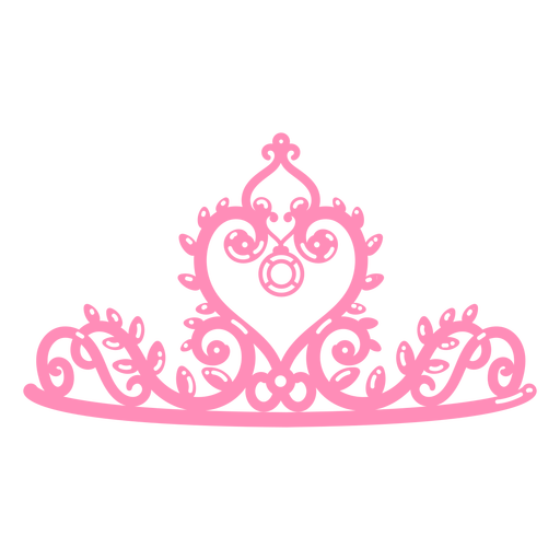 corona de princesa tiara Diseño PNG