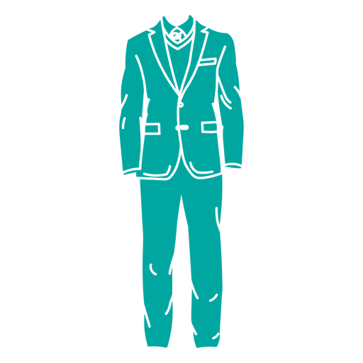 Tuxedo prom cut out PNG Design