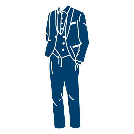 Suit prom cut out PNG Design