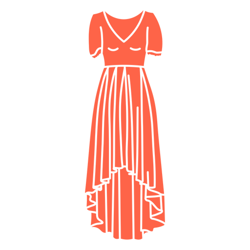 Corte de vestido formal Diseño PNG