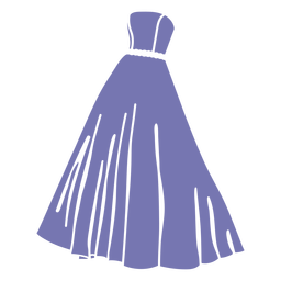 Modisches Abschlussballkleid ausgeschnitten PNG-Design
