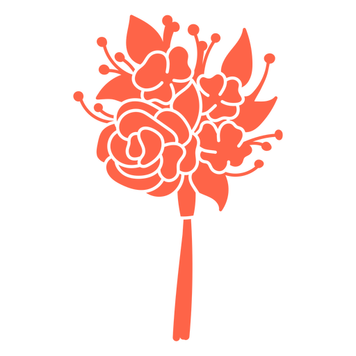 buquê de flores cortado Desenho PNG