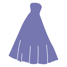 Purple prom dress cut out