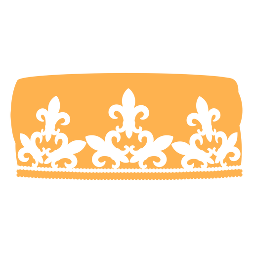Fleur de lis crown PNG Design