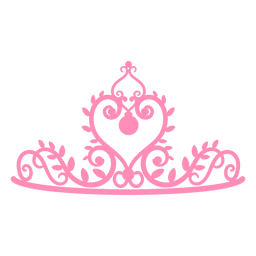 Silhueta de coroa de princesa tiara