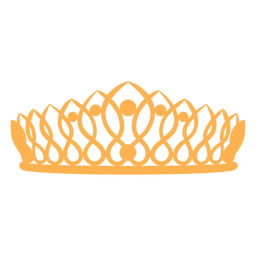 Fancy princess crown silhouette