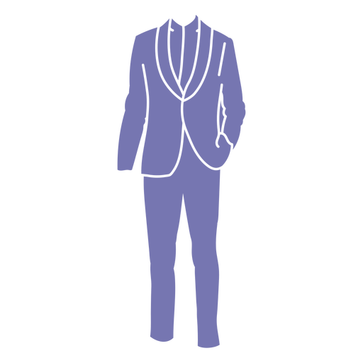 Purple wedding suit cut out PNG Design
